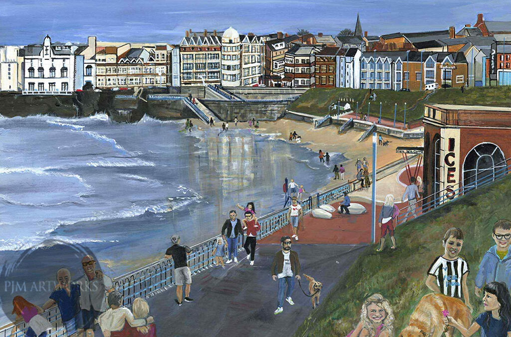 Wonderful Whitley Bay – acrylic on canvas